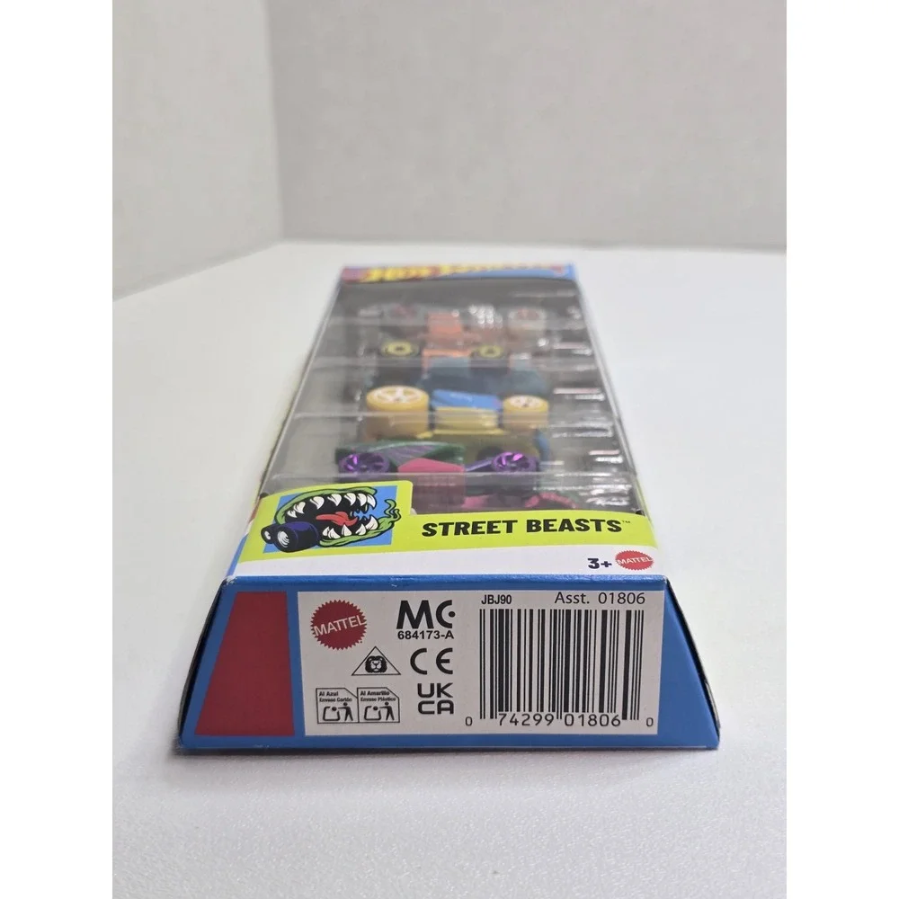 Hot Wheels 2025 Street Beasts 5 Pack with The RARE Duck N' Roll Blue